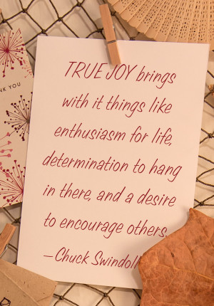 ... To Hang In There And A Desire To Encourage OTher - Joy Quotes