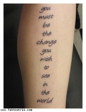Tattoos About Change Quotes 1