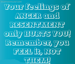 Your Feelings Of Anger And Resentment