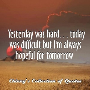 there is always hope