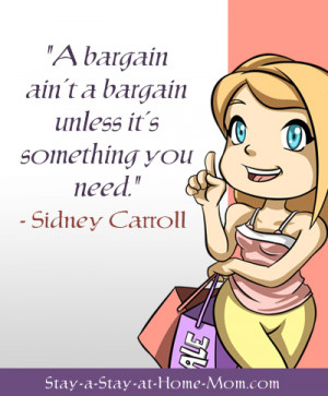 Stay At Home Mom Sayings Quotes about saving money