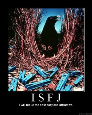 ... is rather like a little nest and is decorated cozily (I think). ISFJ