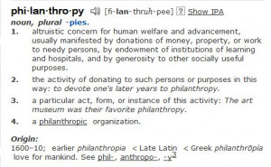 Define Philanthropy