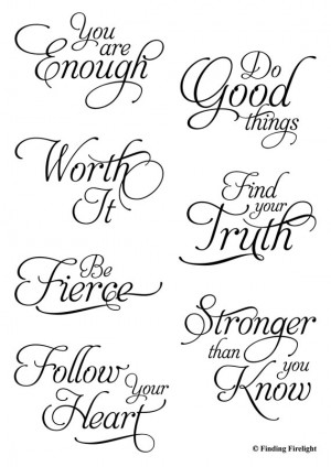 ... stamps - Sayings Quote Quotes for art journaling scrapbooking ATCs