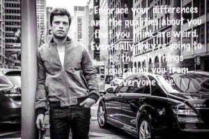 Sebastian Stan quote (Edited by a friend)