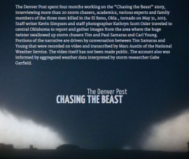The promo image from denverpost.com linking to the “Chasing the ...