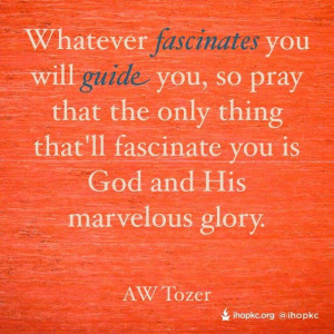 ... thing that ll fascinate you is god and his marvelous glory a w tozer