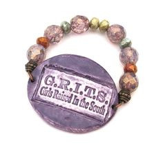 GRITS Girls Raised in the South Southern Saying Bracelet by ...