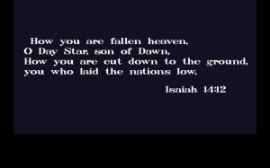 Angel Halo PC-98 The game starts with a Biblical quote!