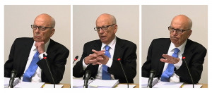 Rupert Murdoch at the Leveson Inquiry.
