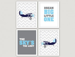 This airplanes print collection is the perfect addition to your baby ...