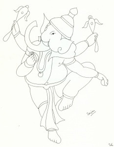 With blessings of Lord Ganesh, Rajan Draws