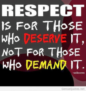 ... on these aspects before respecting or pretending to respect others