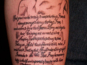 scroll tattoos on arm