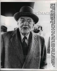 1959 Press Photo Sec of State John Foster Dulles arrives at Washington