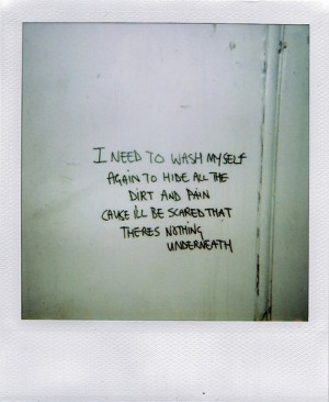 ... , polaroid, quote, quotes, radiohead, song, text, wash myself again