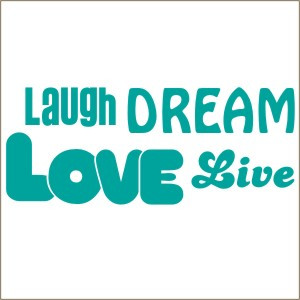 Live Laugh Love Dream Wall Decal | Vinyl Stencil-decal, sticker ...