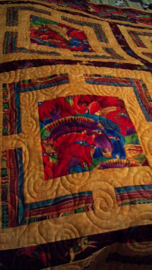 Thread: Laurel Burch Dancing Horses Quilt -