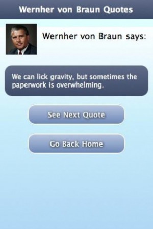 View bigger - Wernher von Braun Quotes for Android screenshot