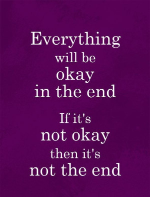 Quote Its not the end
