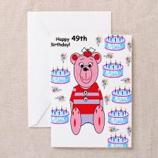 Happy 49th Birthday Greeting Cards for