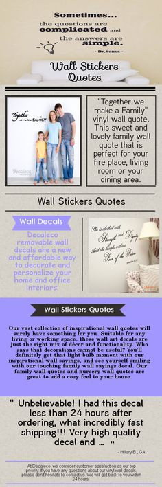 Family Wall Quotes, Families Wall Quotes, Nurseries Wall Quotes, Wall ...