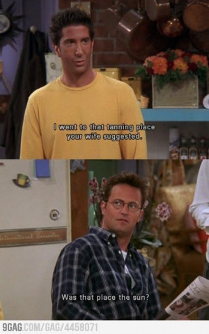 Ross. Spray tan gone wrong..very wrong