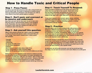 Toxic and Critical People ::::: #LeslieVernick, # ...