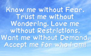 Love Without Restriction