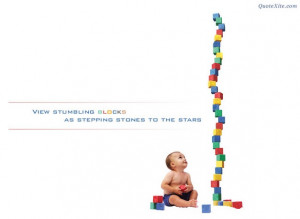 Stumbing Blocks as Stepping Stone – MORE INFO