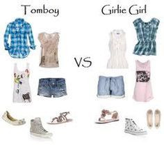 tomboy vs girlie girl More