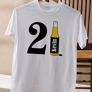 ... with our 21st Birthday Personalized Shirts make excellent gifts