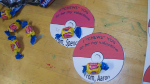 Homemade Pokemon Valentines for the Class