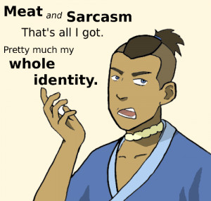 Sokka the Meat and Sarcasm Guy by tomatofruit