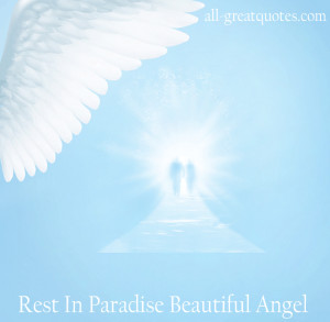 Rest In Paradise Beautiful Angel – FREE TO SHARE Sympathy Cards On ...