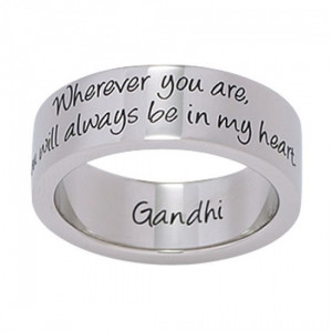 Wedding Band with quote