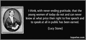 More Lucy Stone Quotes