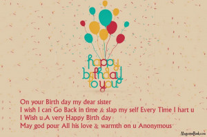 sister birthday quotes for facebook