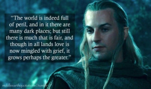 was JUST watching The Two Towers, admiring Haldir's elegance and ...