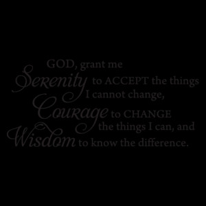 Serenity Prayer Wall Quotes™ Decal