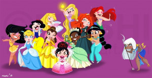 Disney Princess Disney Princesses with Kida and Vanellope
