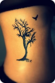 Awesome Black Tree Tattoo