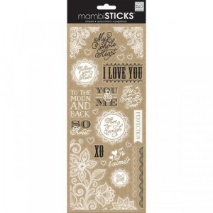... and My Big Ideas - MAMBI Sticks - Clear Stickers - Lacey Love Sayings