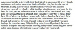 friend quotes | Falling in love with your best guy friend :) | Quotes ...