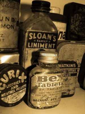 vintage medicine bottles