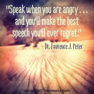 Don't let your anger control who you really are