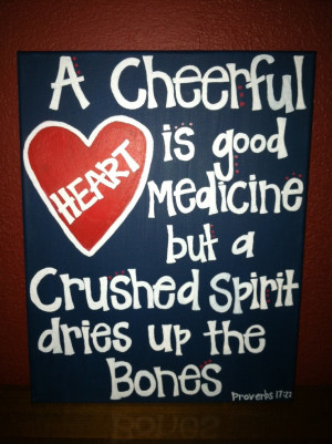 cheerful heart is good medicine... / BIBLE IN MY LANGUAGE