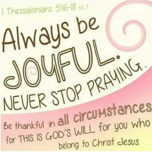 Be Joyful . Pray