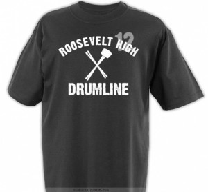 Drumline distressed T-shirt Design