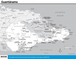 Guantanamo Cuba Map